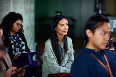 people attending training