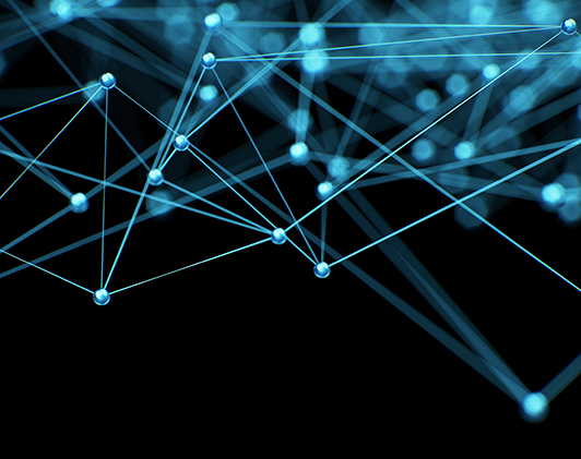 Abstract image of network connections
